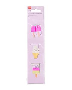 HEMA Magnetische Boekenleggers Ijsjes - 3 Stuks