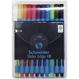 Schneider Mix-Set balpennen Slider Edge XB, etui met 10 stuks