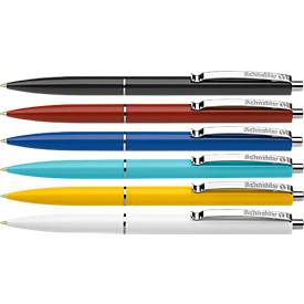Schneider Biros  K15, lijndikte medium 1,0 mm, schrijfkleur blauw, houder assorti kleuren, onuitwisbaar, navulbaar, 50 st.