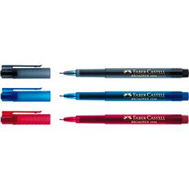 Faber-Castell Broadpen Document, 0,8 mm, zwart, 10 st.