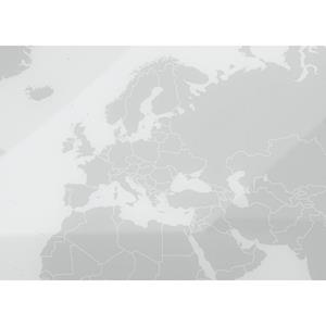 Magnetoplan Designbord van glas, met wereldkaart, b x h = 1000 x 500 mm