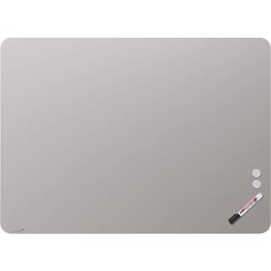 Legamaster Mat glassboard, ronde hoeken, veiligheidsglas, b x h = 1200 x 900 mm, warmgrijs