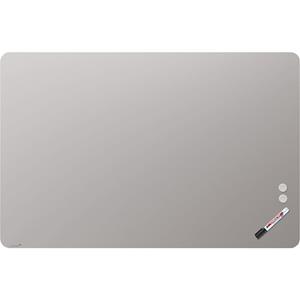 Legamaster Mat glassboard, ronde hoeken, veiligheidsglas, b x h = 1500 x 1000 mm, warmgrijs