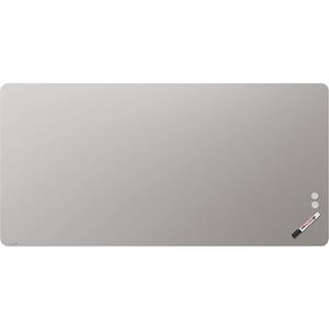 Legamaster Mat glassboard, ronde hoeken, veiligheidsglas, b x h = 2000 x 1000 mm, warmgrijs