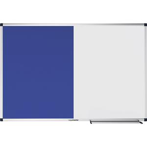 Legamaster UNITE-combibord, vilt en magnetisch staal, b x h = 900 x 600 mm, wit/blauw