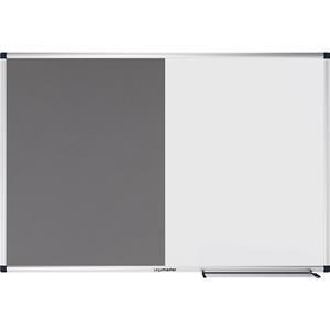 Legamaster UNITE-combibord, vilt en magnetisch staal, b x h = 900 x 600 mm, wit/grijs