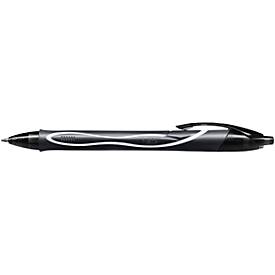 Bic Gelpen  Gel-ocity Quick Dry, drukmechanisme, rubberen houder, lijndikte 0,3 mm, 12 st, schrijfkleur zwart