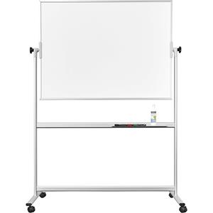 Magnetoplan Whiteboard-set type SP, mobiel, plaatstaal, gelakt, met materiaalbakje, h x b = 1834 x 1920 mm
