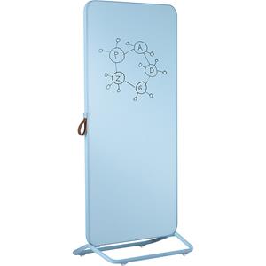 Chameleon Mobiel design schrijfbord, glasoppervlak, b x h = 887 x 1924 mm, blauw