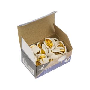 Kangaro Punaises plat - set 100x - wit - voor prikbord -