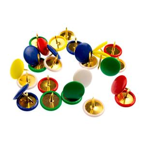 Kangaro Punaises plat - set 120x - gekleurd - voor prikbord -