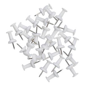 Zeller Punaises - set 25x - wit - voor prikbord -
