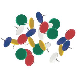 Merkloos Prikbord punaises - set 150x stuks - multi kleuren - metaal/plastic - kantoor artikelen -