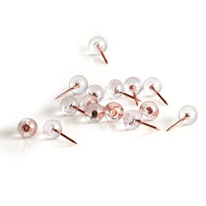 Zeller Punaises - set 25x - rose goud - rond - voor prikbord -