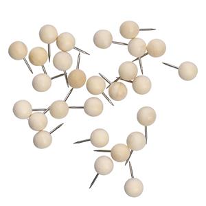 Zeller Punaises - set 100x - hout - voor prikbord -