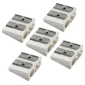 LYRA Dubbele puntenslijper - 5x - potloden - zilver - metaal -