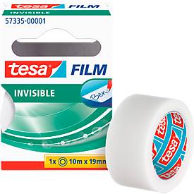 Tesa plakband, mat/onzichtbaar, 10 m x 19 mm, 10 rollen