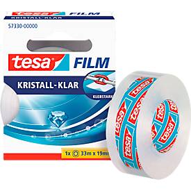 Tesa Film glashelder, 33 m x 19 mm, 10 rollen