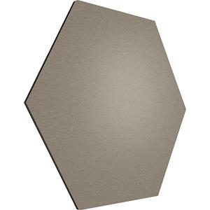 Chameleon Design prikbord zeshoekig, kurk, b x h = 600 x 600 mm, taupe