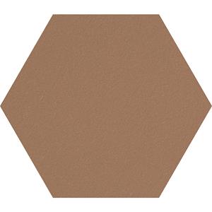 Chameleon Design prikbord zeshoekig, kurk, b x h = 600 x 600 mm, lichtbruin