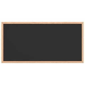 vidaXL Krijtbord met massief grenenhouten frame 60x30 cm zwart