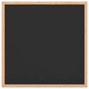 vidaXL Krijtbord met massief grenenhouten lijst 40x40 cm zwart