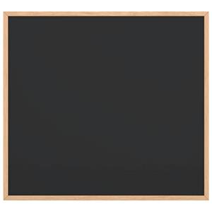 vidaXL Krijtbord met massief grenenhouten lijst 60x55 cm zwart