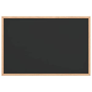 vidaXL Krijtbord met massief grenenhouten frame 60x40 cm zwart