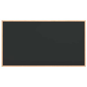 vidaXL Krijtbord met massief grenenhouten lijst 100x55 cm zwart