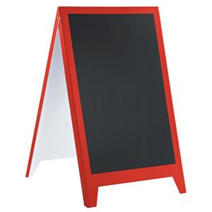 PULSIVA Stoepbord Eco; 61x101 cm (BxH); rood