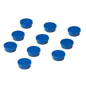 Smit Visual Whiteboard Magneten 20 mm - Blauw - 10 Stuks