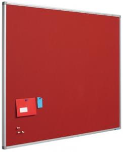 Smit Visual Prikbord bulletin 16mm rood - 120x300 cm