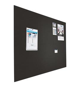 Smit Visual Prikbord bulletin - Zwevend - 90x120 cm - Zwart