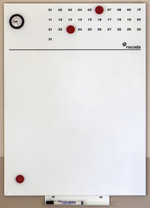 Rocada Skin Whiteboard 55x75 cm - Met tijd- en maand aanduiding