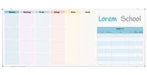 Smit Visual Whiteboard Bedrukt - 100 x 200 cm