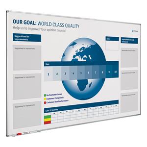 Smit Visual Whiteboard Kwaliteit verbeterbord - 100x100 cm