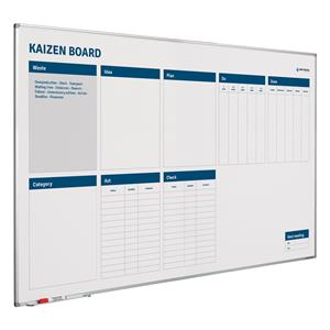 Smit Visual Whiteboard Kaizen verbeterbord - 90x120 cm