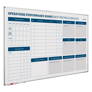 Smit Visual Whiteboard Proces verbeterbord - 90x180 cm
