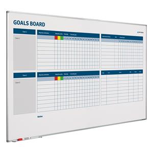 Smit Visual Whiteboard Doelstellingen verbeterbord - 90x120 cm