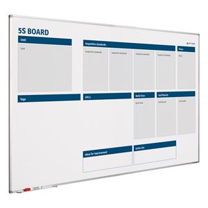 Smit Visual Whiteboard 5S verbeterbord - 60x90 cm