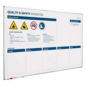 Smit Visual Whiteboard Kwaliteit en Veiligheid verbeterbord - 100x150 cm