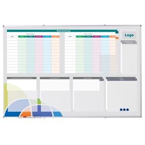 Smit Visual Whiteboard Bedrukt - 120 x 150 cm