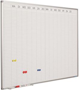Smit Visual Dubbele weekplanner incl. dagenstrook - 60x90 cm