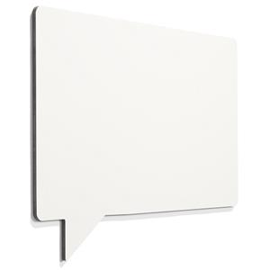 Smit Visual Design frameless whiteboard - Tekstballon - Wit - 58x88 cm