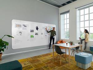 Smit Visual Design frameloze whiteboardwand 198x392 cm - 4 panelen