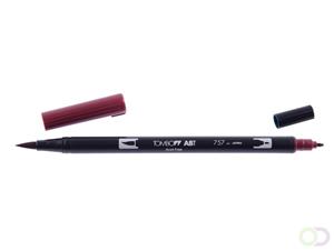 Tombow ABT Dual Brush Pen - 757 port red
