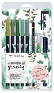 Tombow watercoloring set- Greenery
