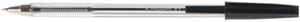 Q-CONNECT balpen, met dop, 0,7 mm, medium punt, zwart, doos van 50 stuks