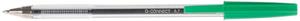 Q-CONNECT balpen, met dop, 0,7 mm, medium punt, groen, doos van 50 stuks