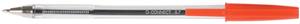 Q-CONNECT balpen, met dop, 0,7 mm, medium punt, rood, doos van 50 stuks